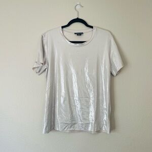Trouvé Metallic Shimmer T-shirt Top